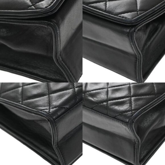 CHANEL CC Matelasse 23 Fll Flap Chain Shoulder Bag Leather Black GHW - Picture 7 of 16